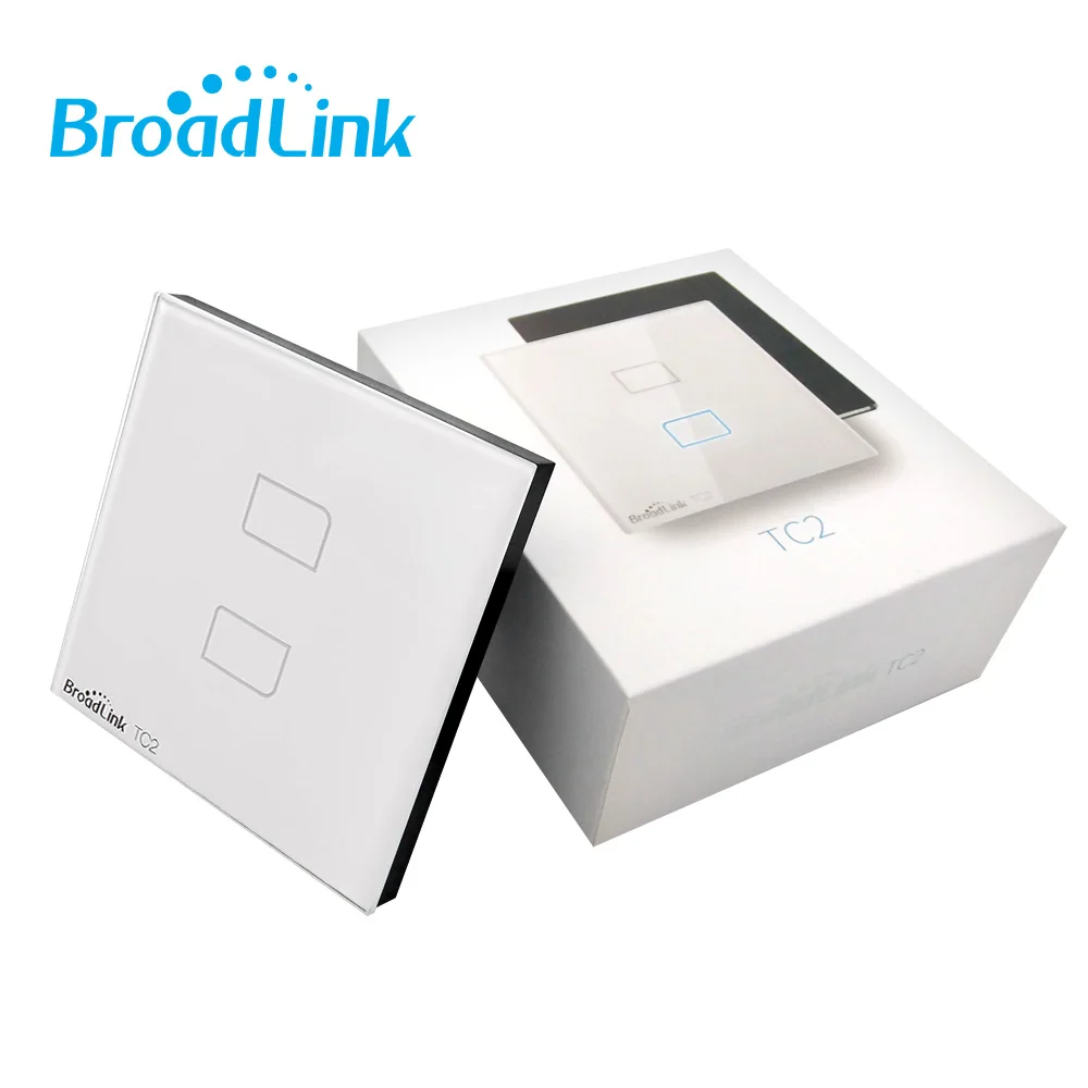 Настенный сенсорный выключатель Broadlink TC2 1/2/3 Gang EU 433 МГц беспроводное управление