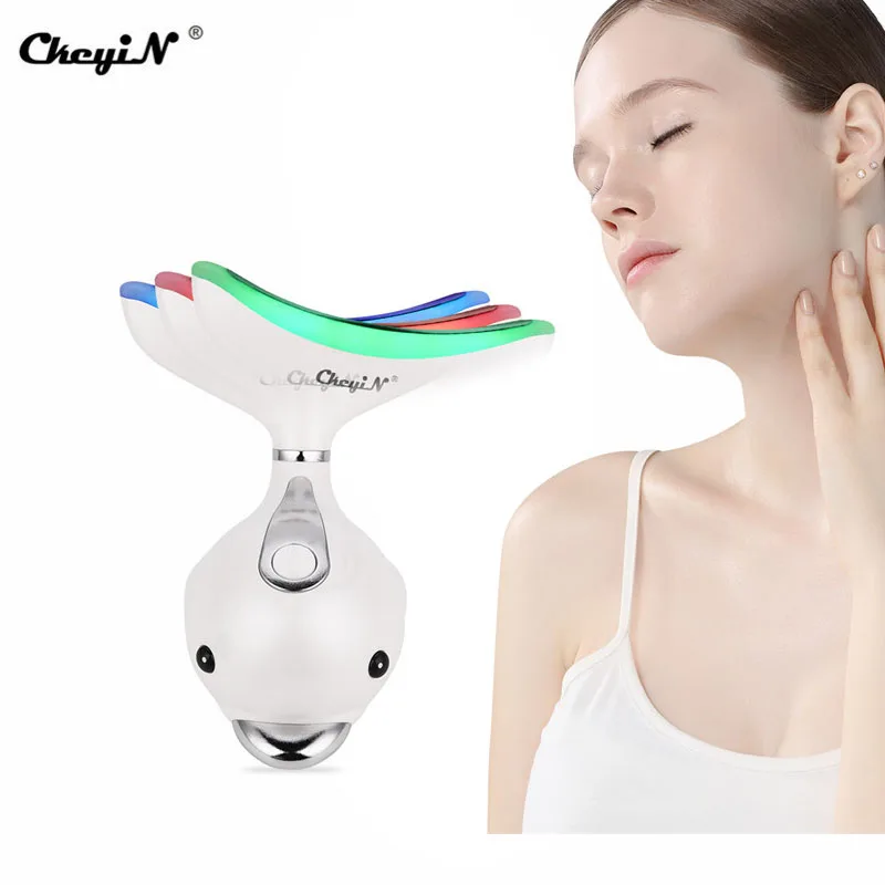 

Беспроводной массажер для похудения CkeyiN, массажер для шеи с горячим прессованием и вибрацией, для удаления морщин, для кожи шеи, укрепляющий...