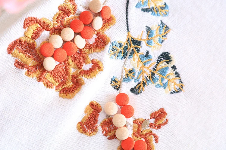 Высококачественное осенне-зимнее платье в китайском стиле винтажное вышитое