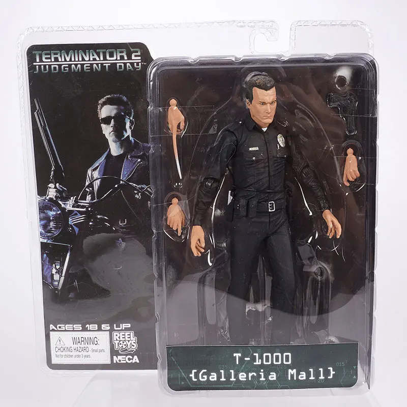 NECA Терминатор Судный день T-800 эндоскелет T-1000 ПВХ фигурка Коллекционная модель