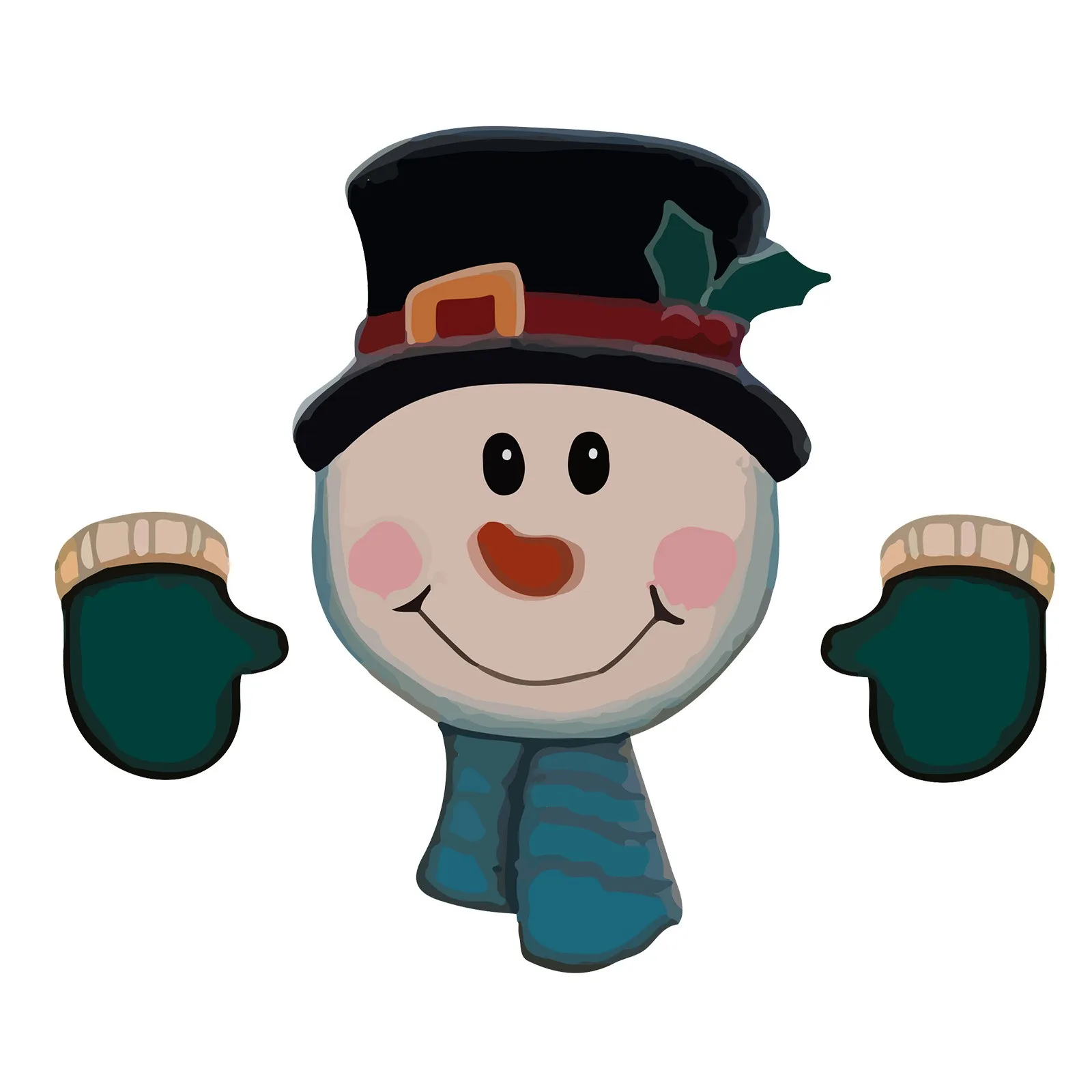 Новый модный дизайн забор из ПВХ в виде Санта-Клауса снеговика знаки