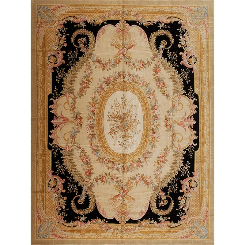 Beste Europese Savonnerie Dik En Pluche Bloemen Trellis Ontwerp Tapijt Zwaargewicht Antieke Decor Turkije Wol Breien Tapijten