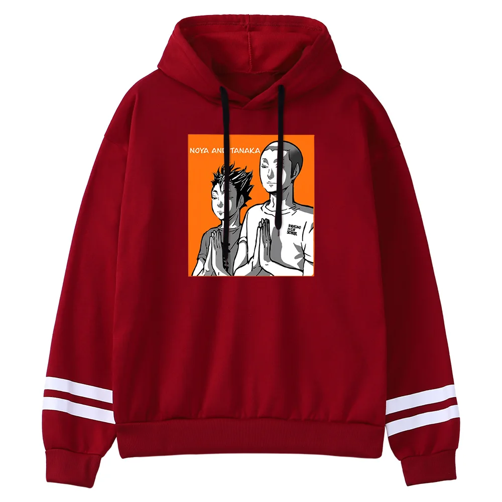 

Haikyuu Noya And Tanaka Japan Anime Hoodies Female Fashion Fleece Women's Clothing Harajuku Fashion Women Sweatshirts With Hood