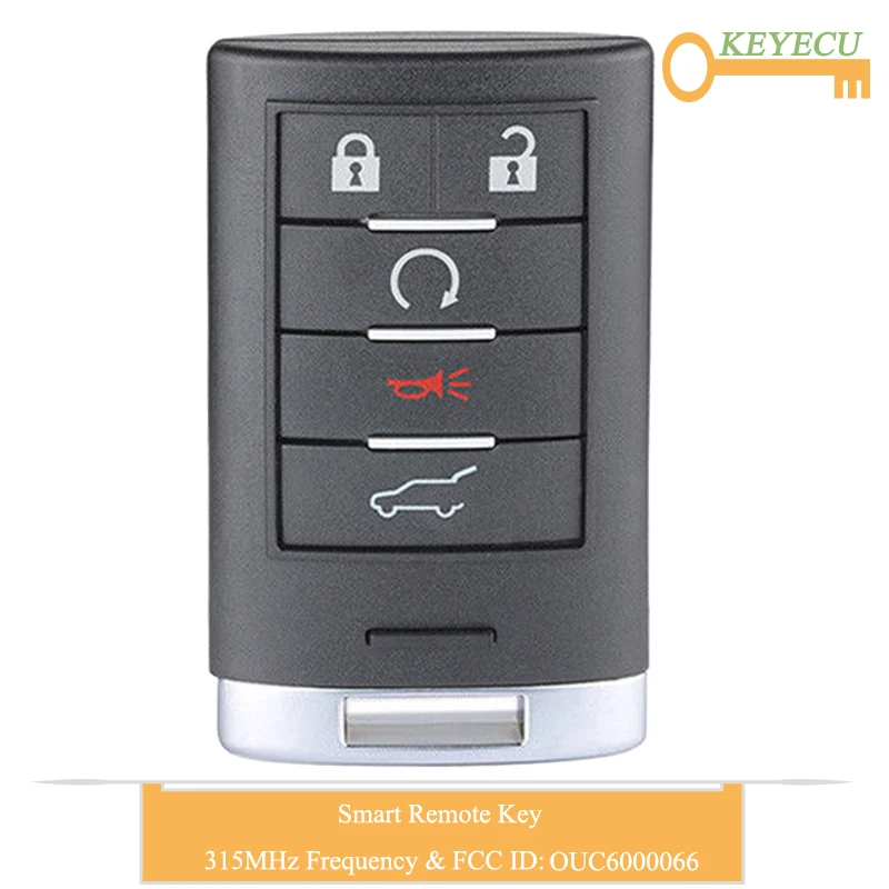 KEYECU смарт карта дистанционного управления автомобильный ключ для Cadillac DTS CTS 2008 2013