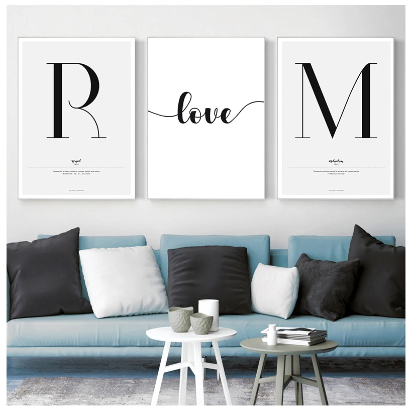

Quote Words Nordic Style Canvas Painting Simple Love Posters and Prints for Living Room Couples Wall Art Painting Home Decor