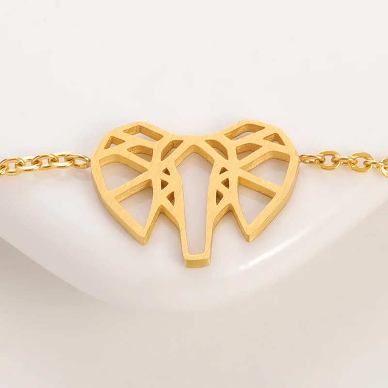 Ажурный стильный браслет в виде слона с животными для женщин подвески из