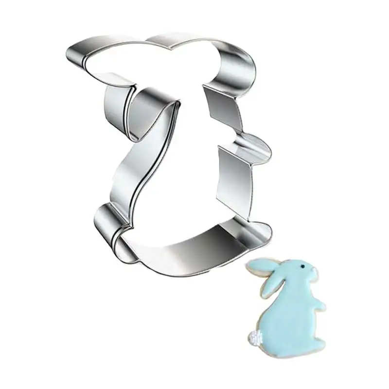 

Easter Egg Rabbit Radish Stainless Steel Cookies Cutter Biscuit Mould Kitchenware DIY Baking Pastry Tools Chocolate Mold