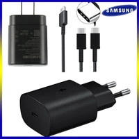 samsung s21 a51 s20 25w eu plug fast charger usb pd c cable quick charging power adapter for s20 ultra s20 a71 a91 note 10 9