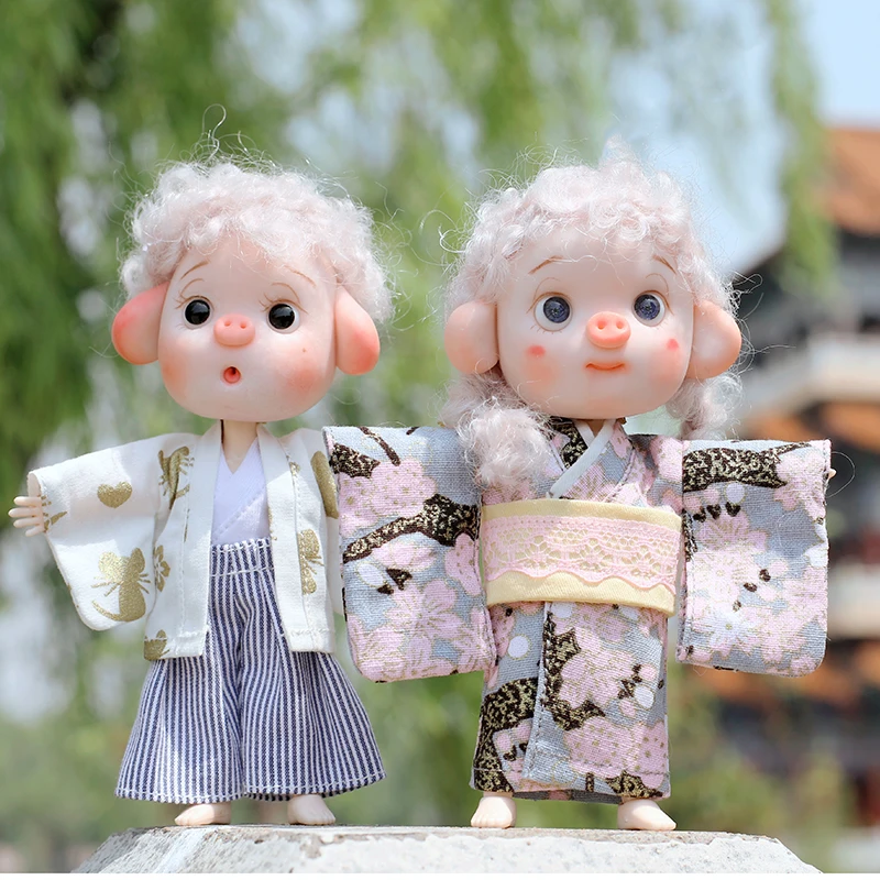 

Ob11 Baby Clothes Obitsu11 GSC 12bjd Molly Yuannai Meijie Pig Kimono Suit Piccod