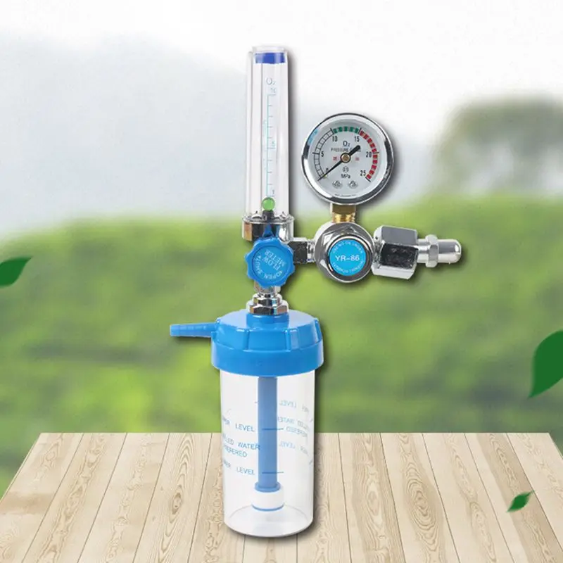 

G5/8 Oxygen Flow Meter Absorber Suspension Type Pressure Gauge inhaler Regulator