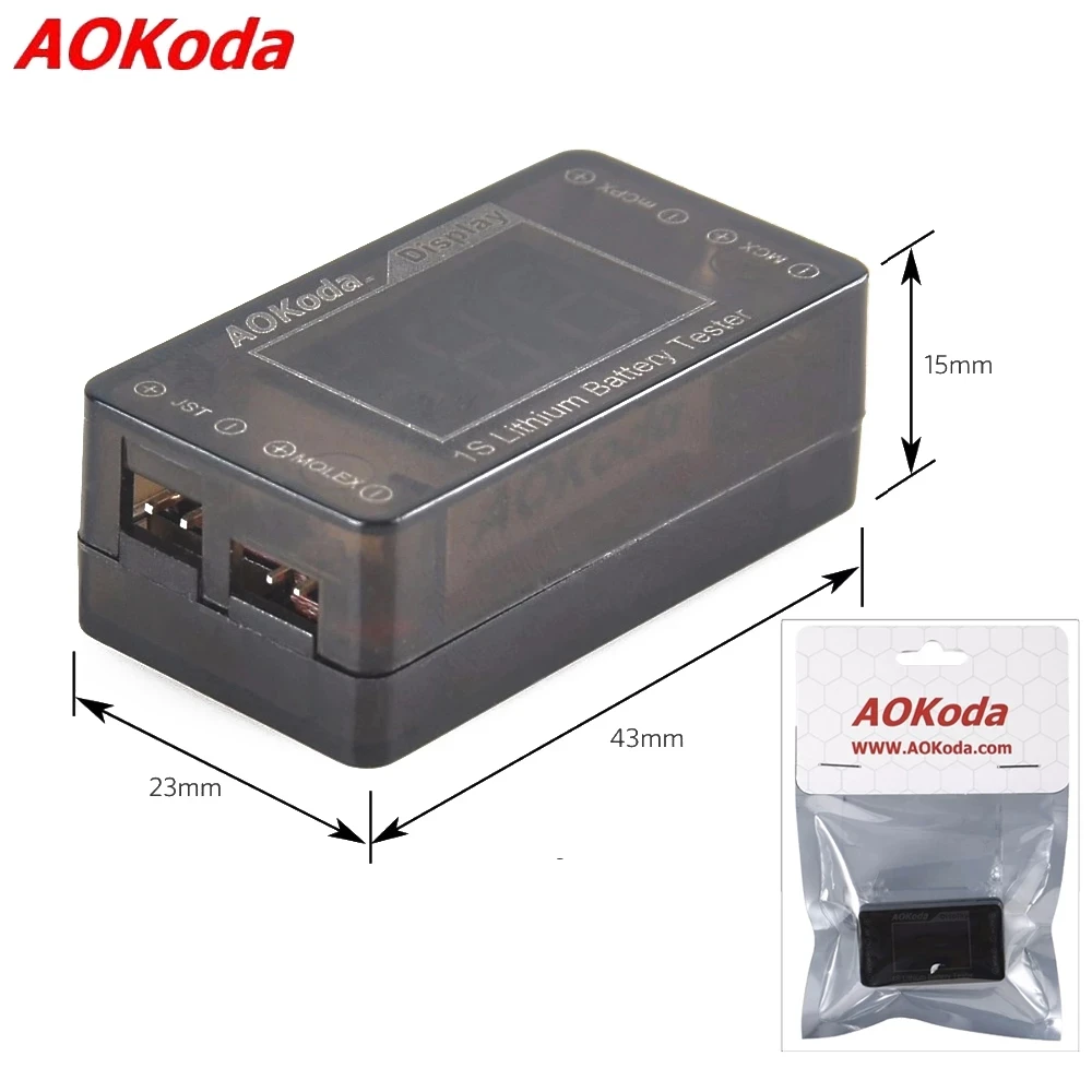 AOKoda AOK-041 1S индикатор тестирования литий-полимерных/живых/литий-ионных
