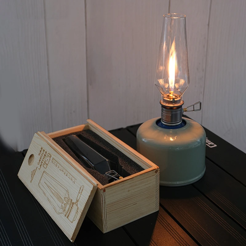 Camping Light Outdoor Gas Candle Lamp Oudoor Tent Lantern For Backpacking Hiking Fishing Fashion Retro Lights | Спорт и развлечения