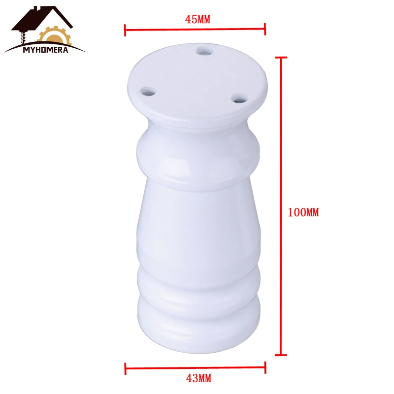 Color B 100mm Myhomera 80 мм-150 мм мебельные ножки, регулируемые ножки для шкафа, дивана, алюминиевый шкаф, журнальный чайный столик, ванная комната, защитная ножка - Цвет: Color B 100mm