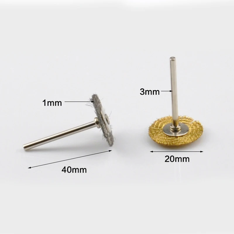 Набор щеток из латунной стальной проволоки мини-проволочная кисть дюйма 36 шт.