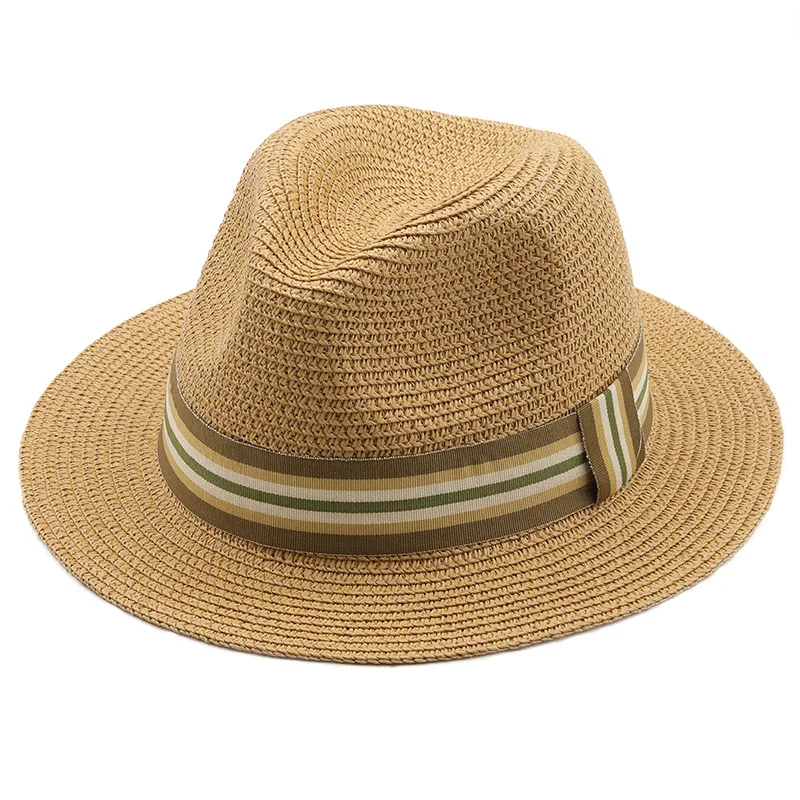 

Simple Panama Hat Summer Girl Sun Hats for Women Man Beach Straw Hat for Men UV Protection Cap chapeau femme