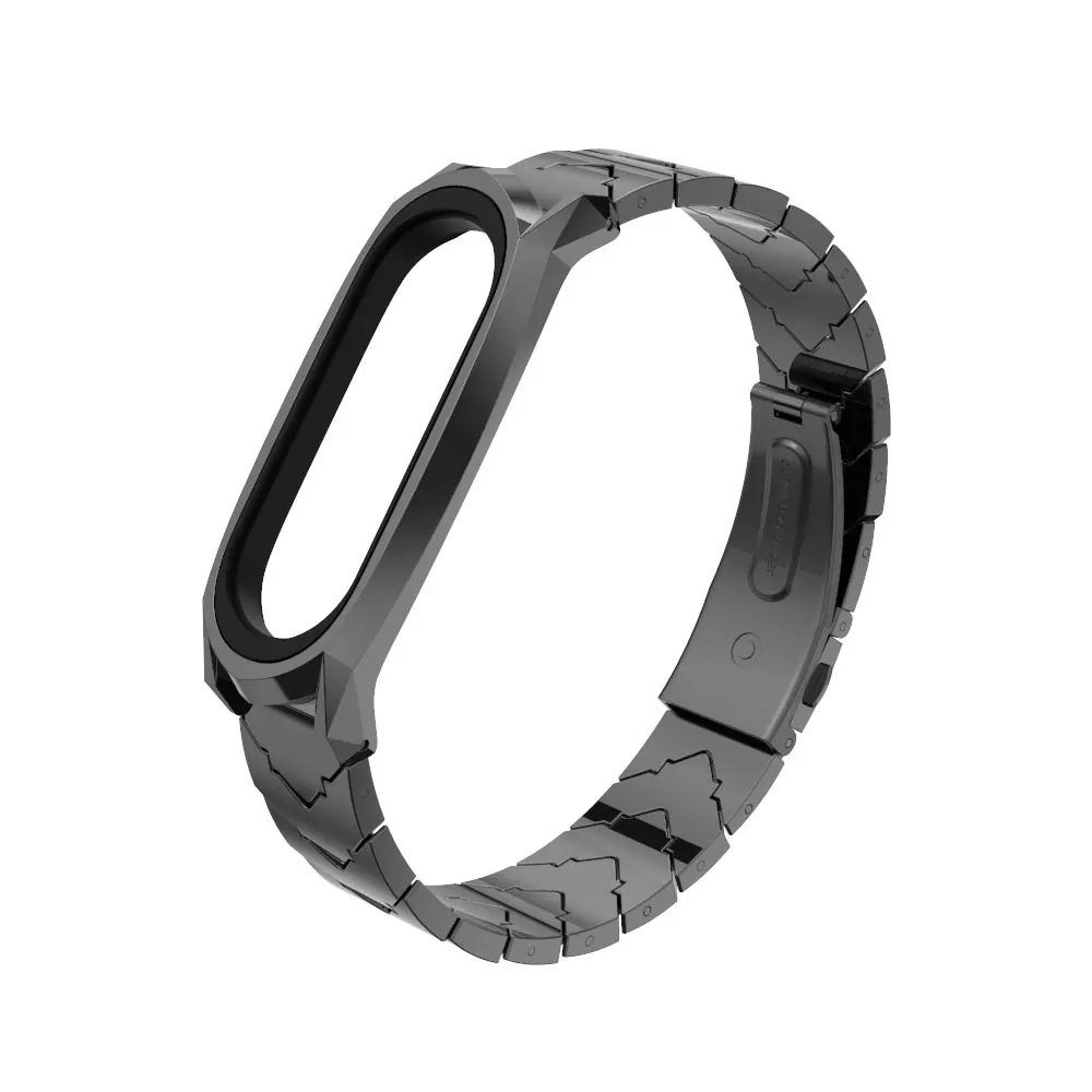 Браслет из нержавеющей стали для Xiaomi Mi Band 6 5 4 3 NFC | Электроника