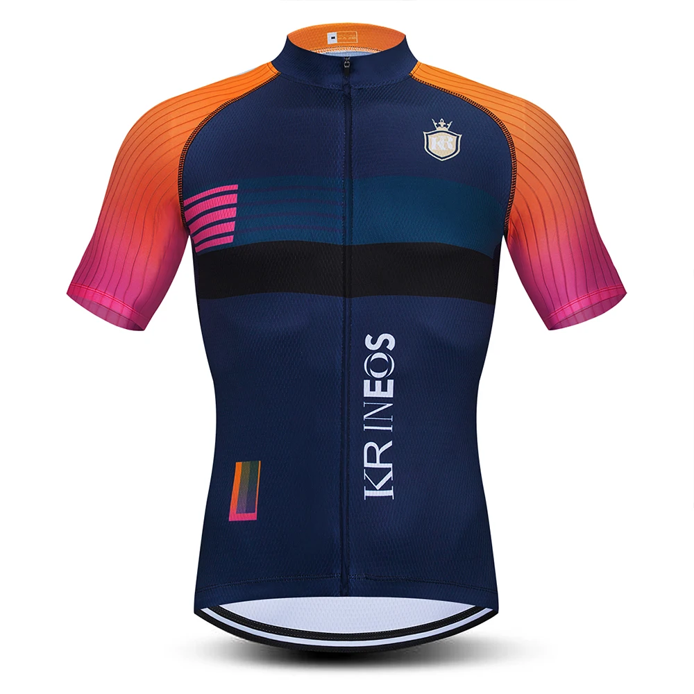 

2021 KR INEOS Team Summer Bike Shirt Men's Cycling Jersey Short Sleeve Sportswear Maillot Ciclismo MTB Breathable Clothing