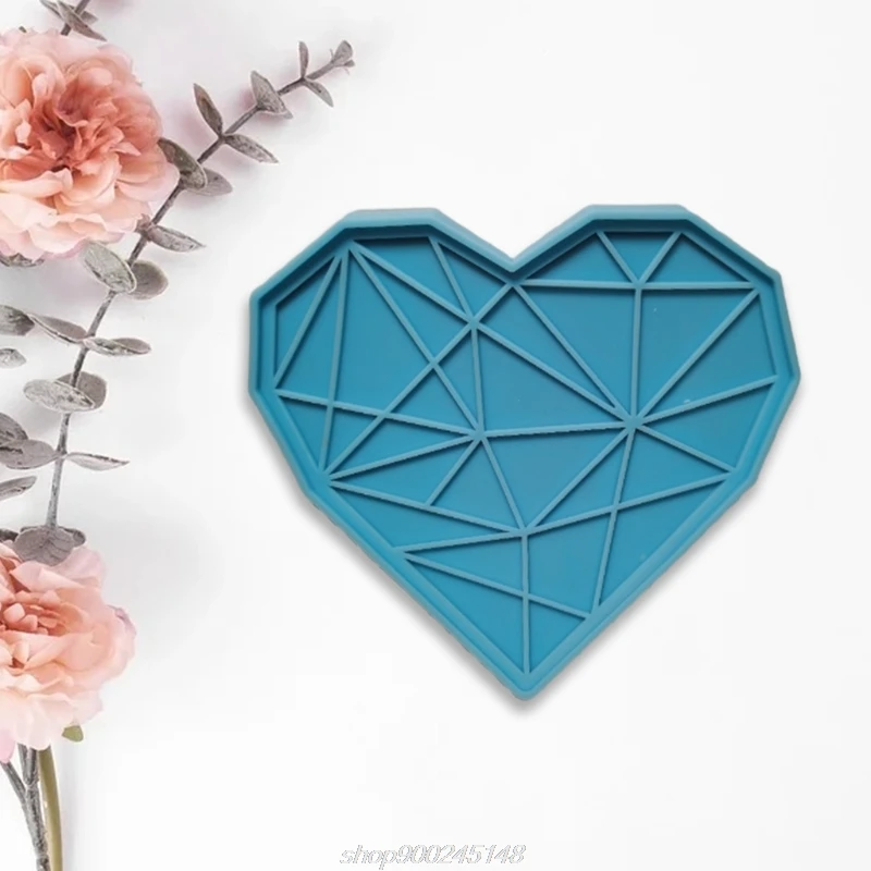 

Epoxy Resin Mold Diamond Heart Jewelry Casting Silicone Mould DIY Crafts Plaster Soap Aromatherapy Wax Making J21 21 Dropship