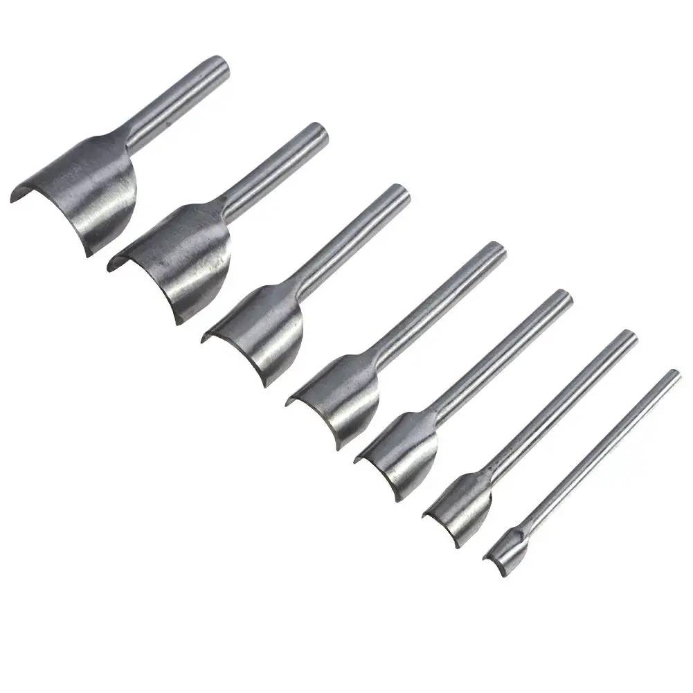 7 шт. Кожа Craft Инструменты полукруглая режущая удар кожа ручной инструмент