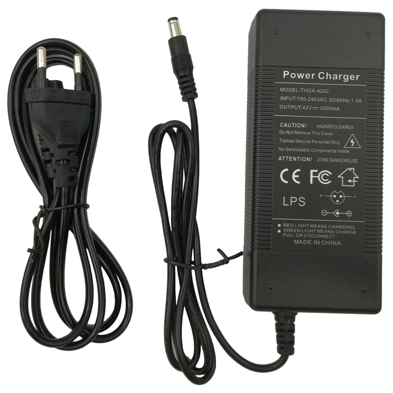 

Зарядное устройство для электрического скутера Kugoo S1 42V 1.5Ah зарядное устройство (штепсельная Вилка европейского стандарта)