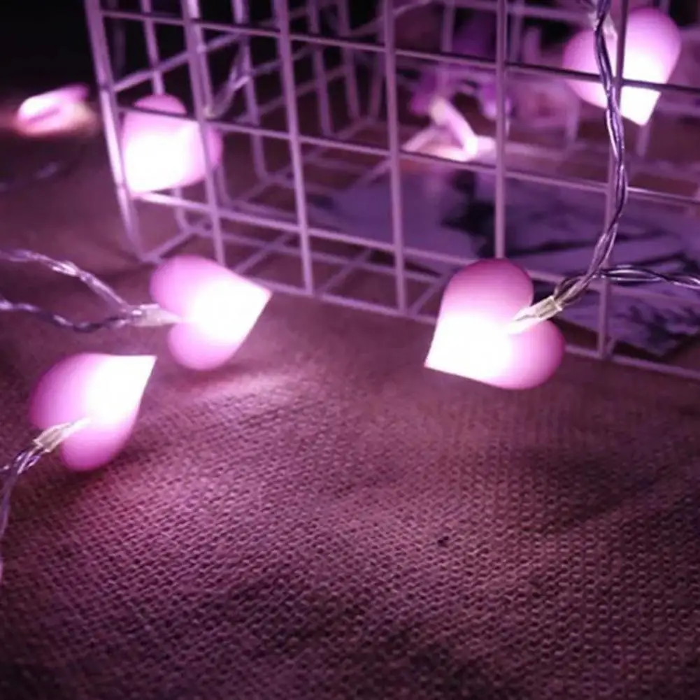 Лидер продаж розовая светодиодная гирлянсветильник в виде любящего сердца