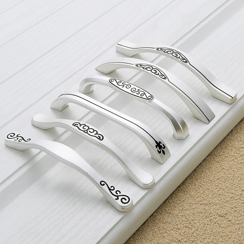 Цинковый сплав однотонная современная модная искусственная рукоятка для шкафа с