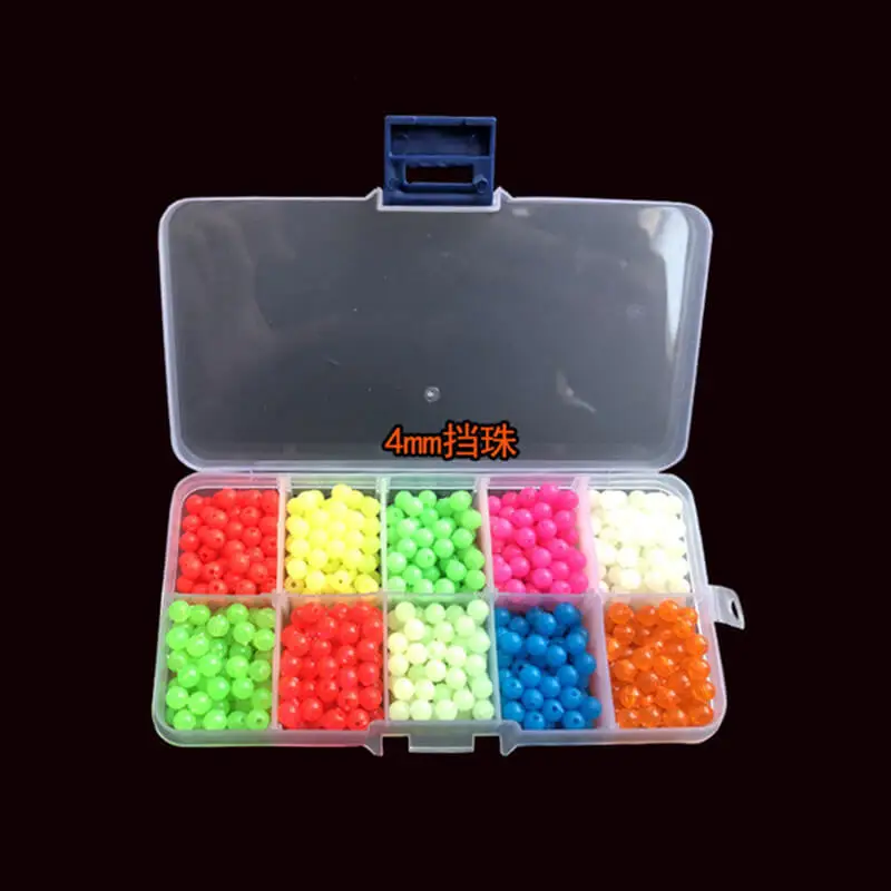 

1000pcs/box Glow Carp Fishing Bead ABS Rock Lure Fly Bead Floating Rig Beads 4mm