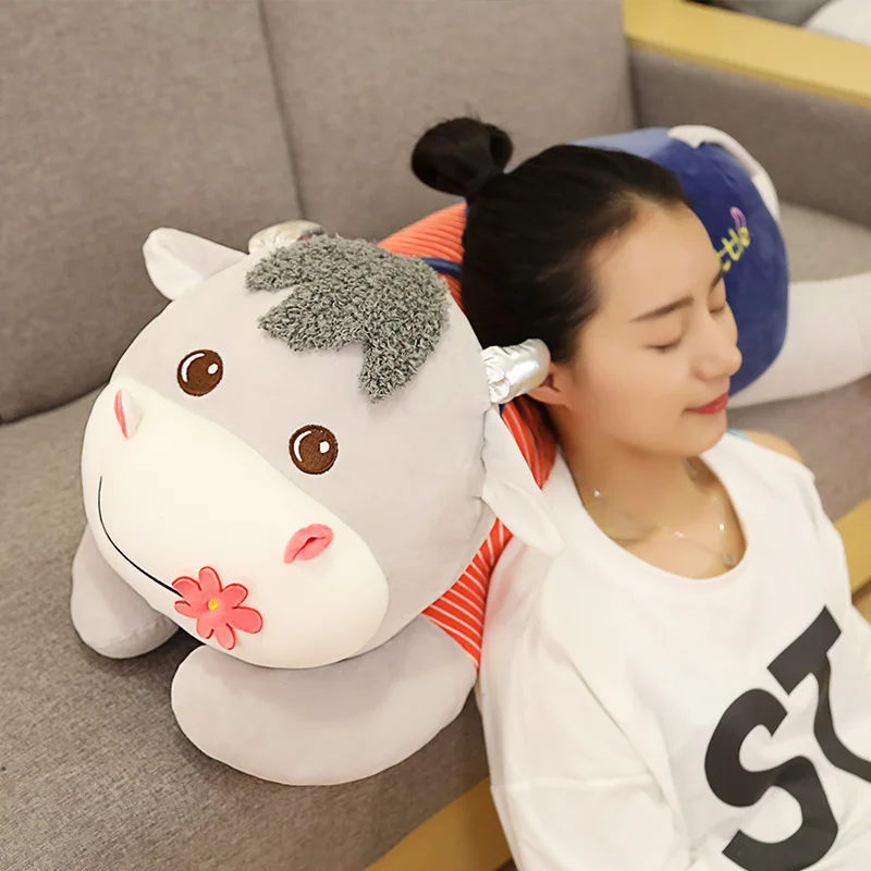 Эластичная плюшевая набивная хлопковая игрушка лежачий Рог 40 95 см|Мягкие игрушки