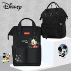 Сумка для подгузников с USB-разъемом Disney Mickey Minnine, рюкзак для детских принадлежностей, вместительная мультяшная сумка для подгузников