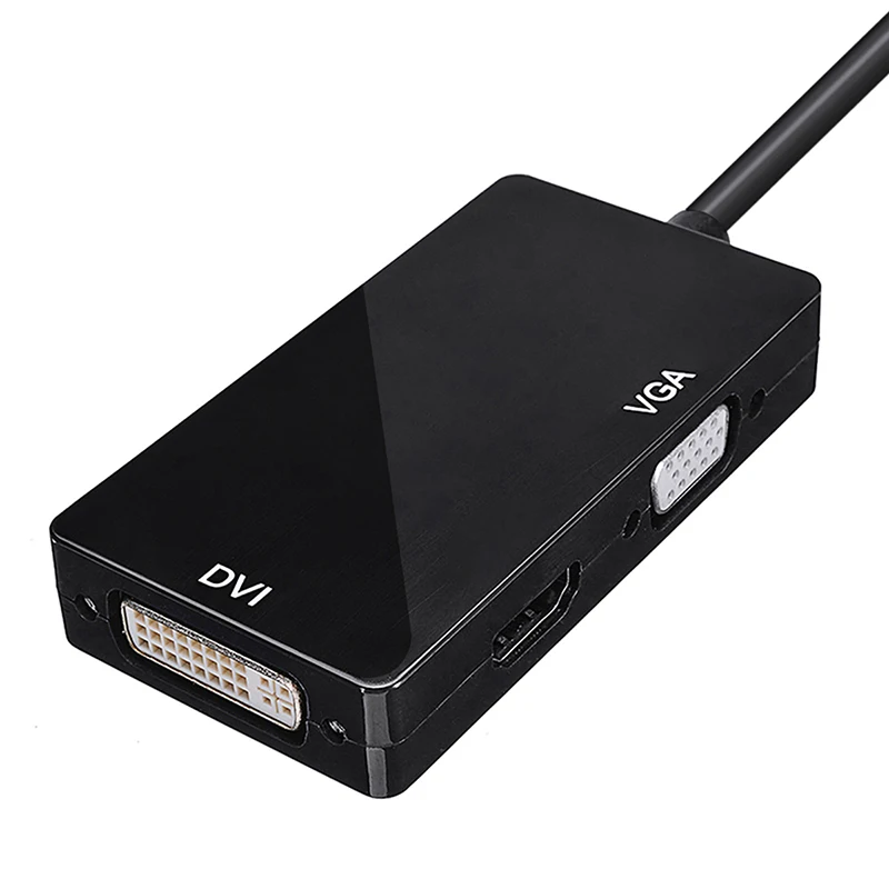 DP to VGA HDMI DVI конвертер 3 в 1 Дисплей Порты и разъёмы видео адаптер для портативных ПК