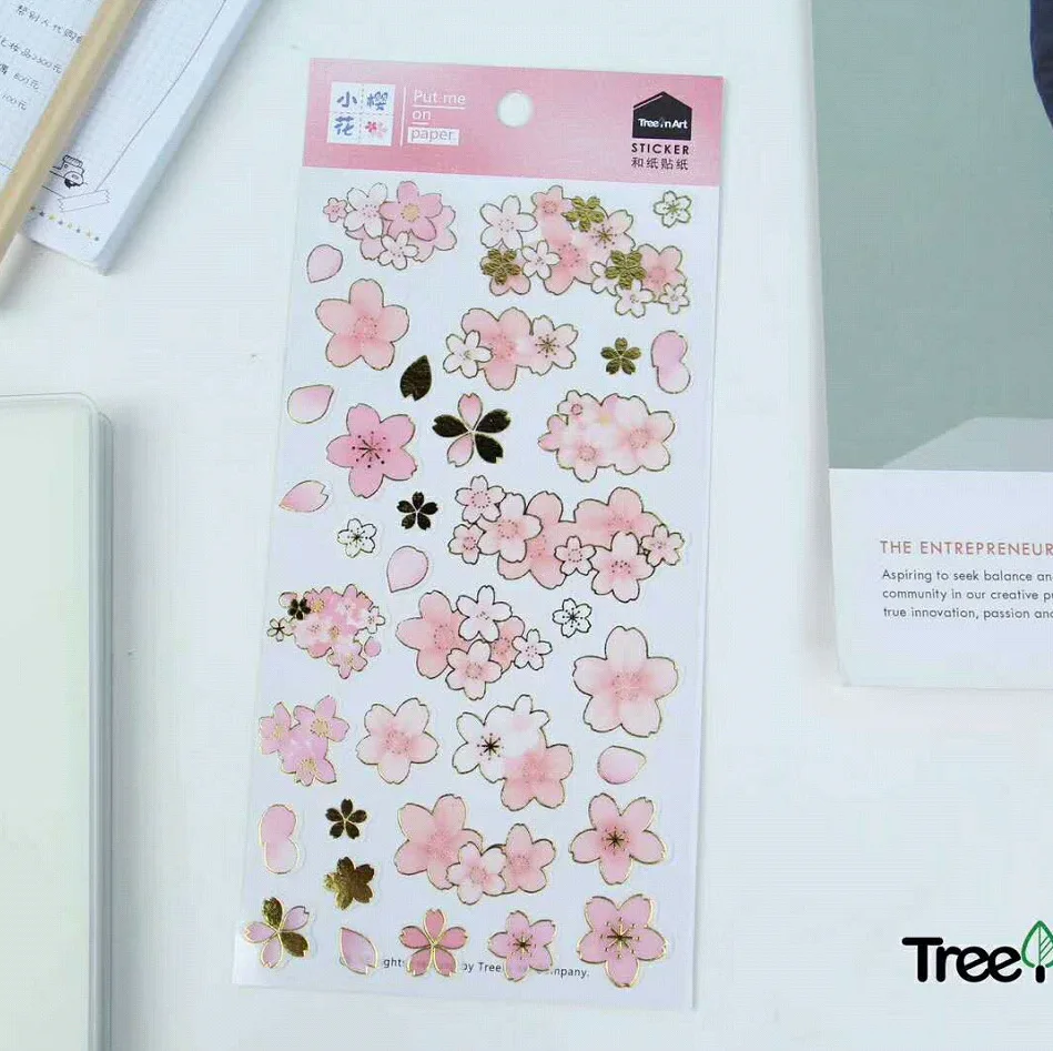 

Cartoon 30 pcs/1lot Small cherry blossom diary deco Planner Stickers/note sticker/message sticker/Decoration Label/wholesale