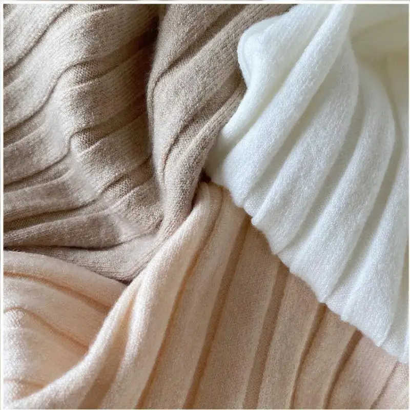 

2020 Autumn & Winter New High-neck Stretch Slim-fit Simple Knit Sweater Slimming Casual All-match Women Sweater Free Shipping