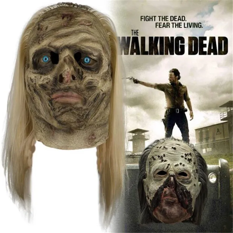 Горячая хит телевизионная драма The Walking Dead сезонная 9 периферийная маска Хеллоуин шепот Альфа косплей реквизит аксессуары террор латексная маска