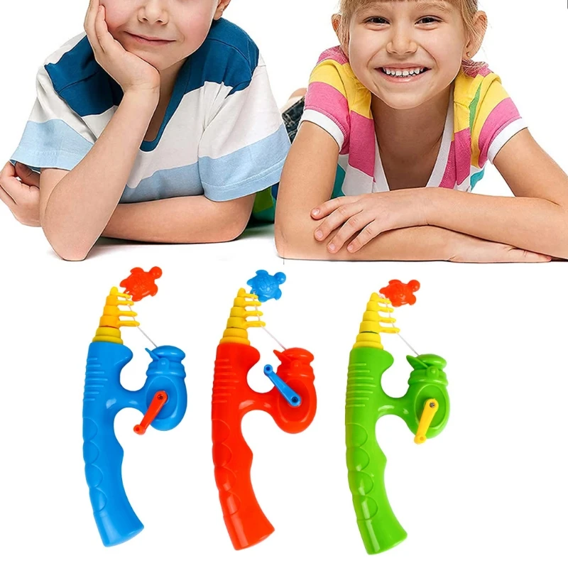 

6 Pcs Magnetic Fishing Toy Pole Stretchable Plastic Fishing Rod Fishing Game Accessories for Toddler Education Teaching