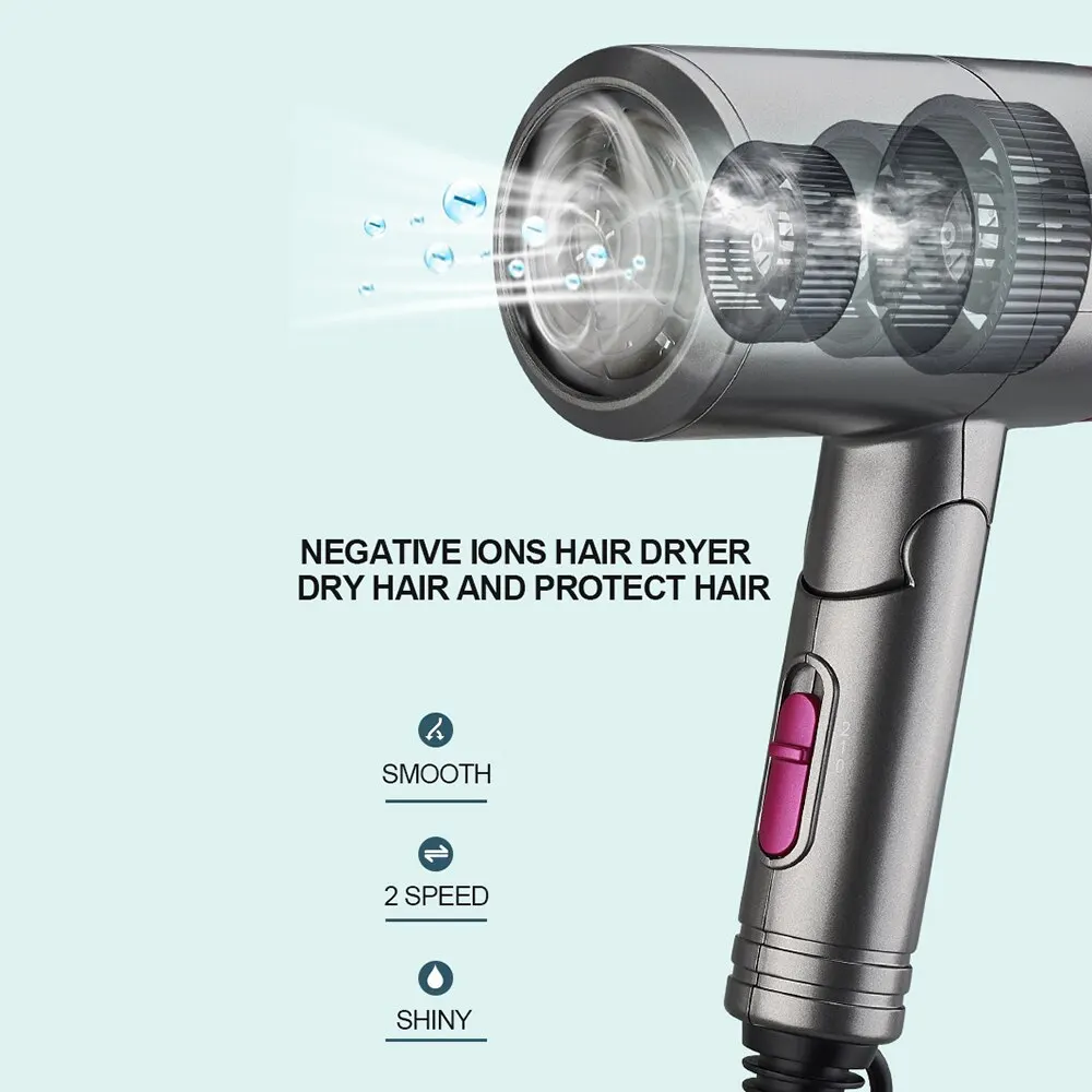 Портативная Складная мини воздуходувка для парикмахерских инструментов фен с