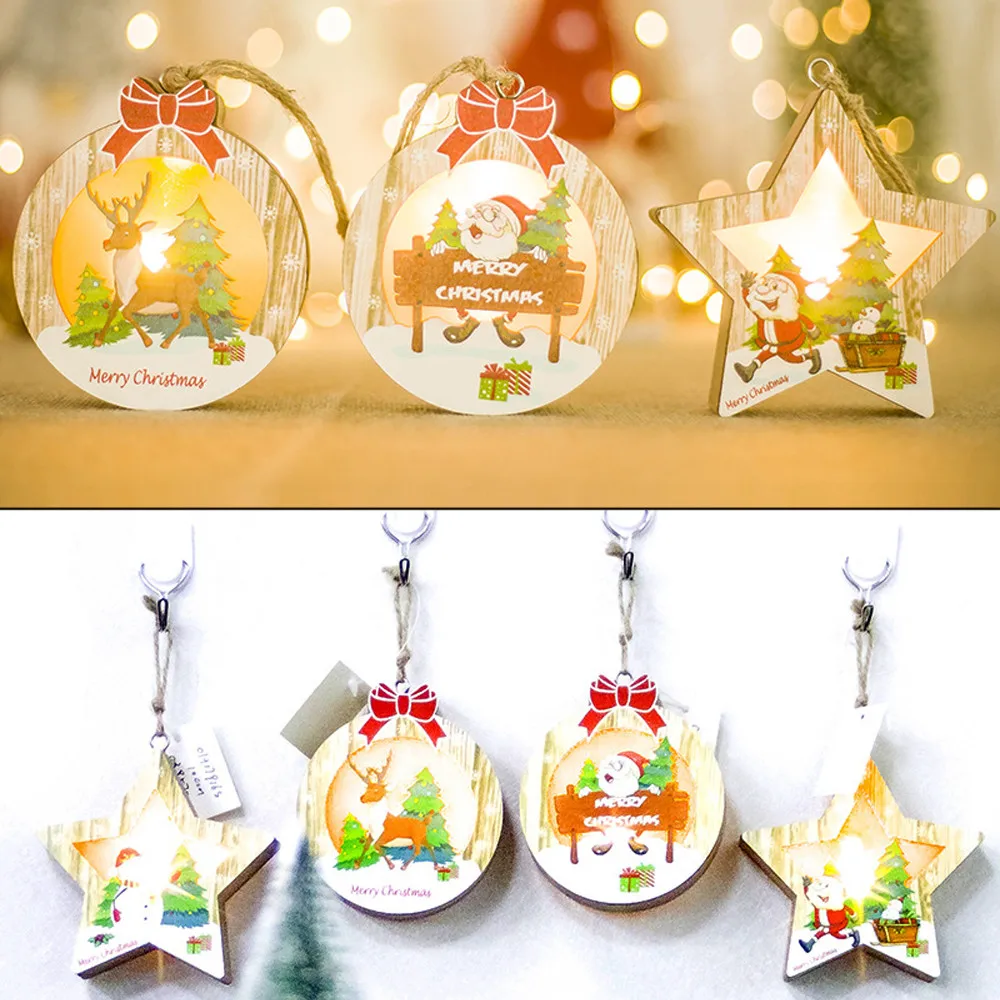 CARPRIE деревянный декоративный светильник доска Рождественский вечерние