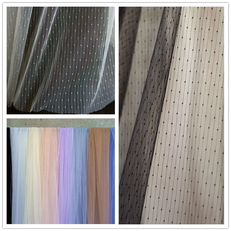 100x150cm Soft Tulle Fabric Nylon Mesh For Tutu Dress Wedding Decor Bridal Veil Skin Nude Black White Pink Purple - купить по
