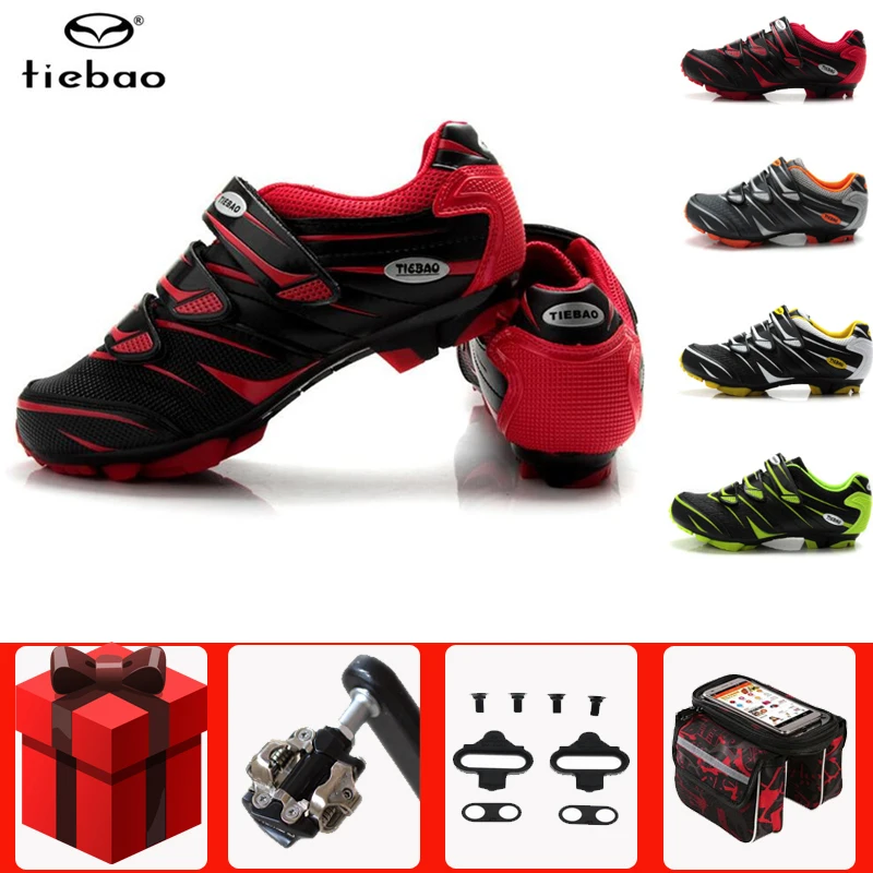 Tiebao MTB велосипедная обувь SPD Cleat педаль Набор Профессиональный открытый