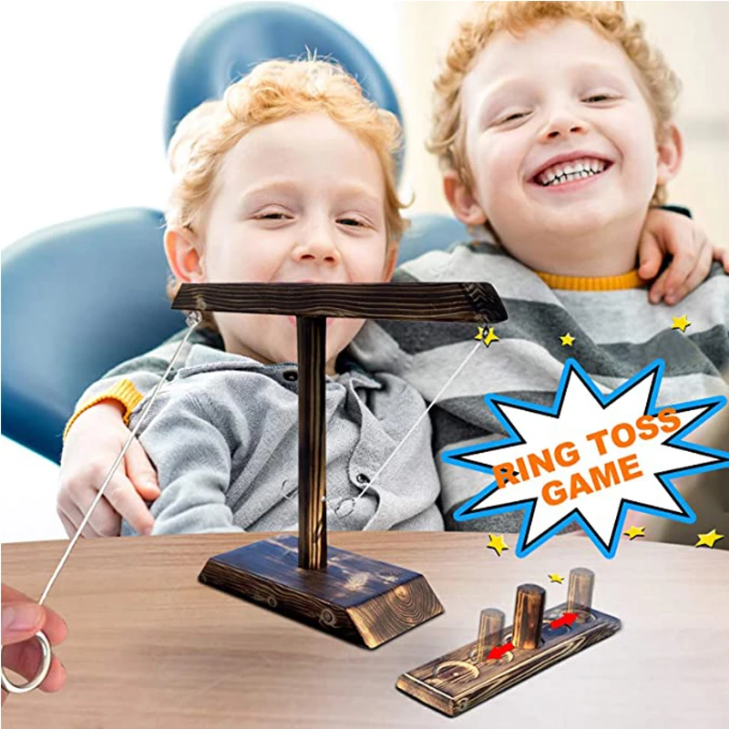 drinking game toy wooden ring toss game toss hook board games montessori toy games kids toys for children adult party home game free global shipping