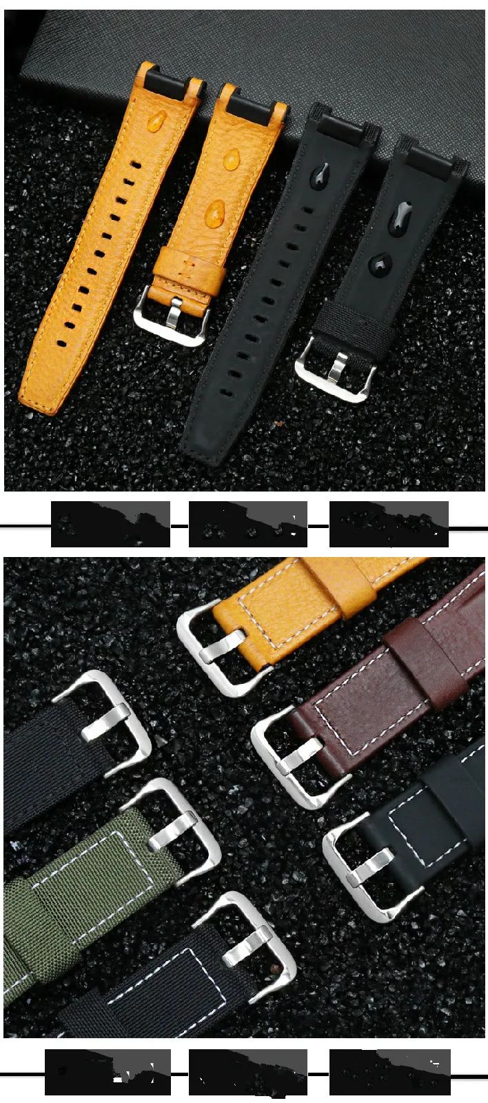 

Watch Accessories Band Professional for Casio Watch for Men MTG-B1000 Series Watch Strap Men Bracelet Leather Nylon Belt 26X14