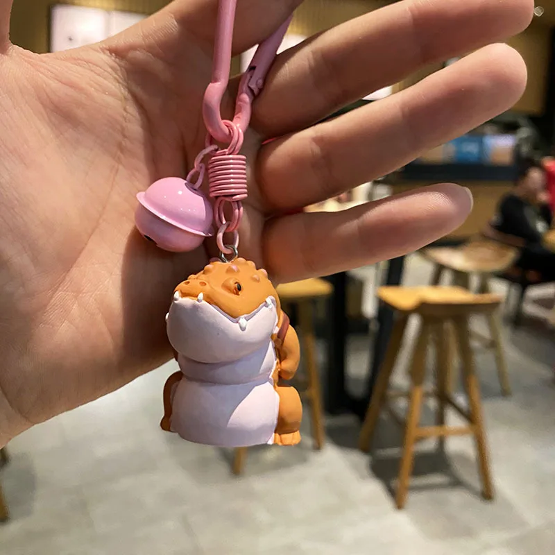 

Cartoon Crocodile Keychain Creative Resin Couples Keyring Backpack Handbag Car Key Pendant Accessories Decoration Send Friend