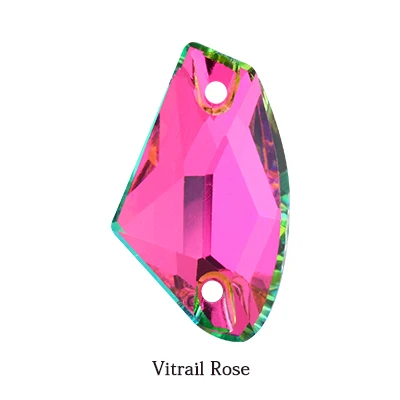 Vitrail Rose Высокое качество блестящий цвет пришить Кристальные Стразы для аппликации камни плоская задняя часть для одежды/дизайн ювелирных изделий DIY/аппликация "цветы" - Цвет: Vitrail Rose