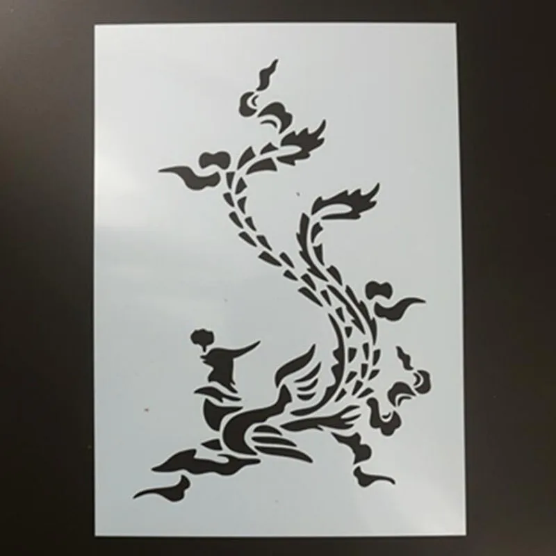 Трафарет для рисования на стене птицы Феникс рисование животными краскопульт