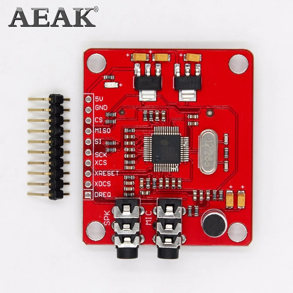 MP3 модуль AEAK VS1053 VS1053B для Arduino UNO разделительная плата со слотом sd карты Ogg запись в