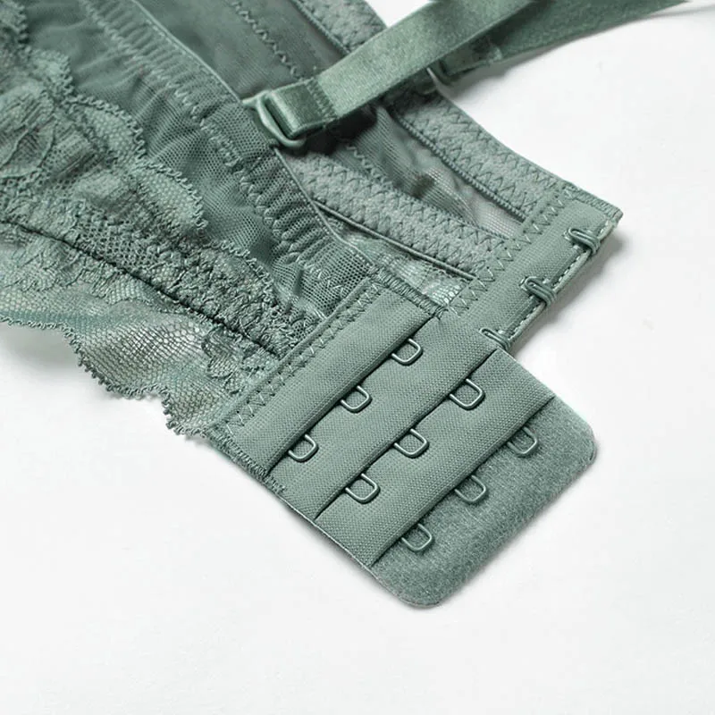 CINOON New Women underwear Set Lace Sexy Push-up Bra And Panty Sets Comfortable Brassiere Adjustable Straps Gathered Lingerie