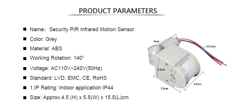 Умный инфракрасный датчик движения PIR 110 V-240 V 12M Датчик детектор настенный светильник переключатель управления 140 градусов датчик безопасности дома