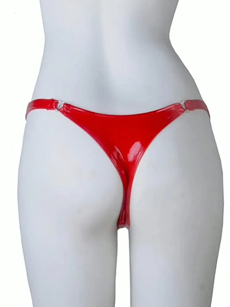 Женские трусики-танга из искусственной кожи фетиш нижнее белье | Тематическая