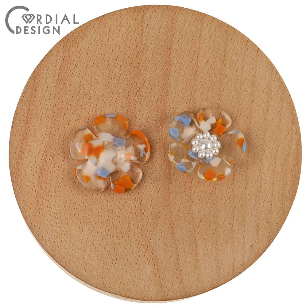 

Cordial Design 50Pcs Jewelry Accessories/Pendant/Flower Shape/DIY Charms/Hand Made/Jewelry Findings & Components/Earrings Making