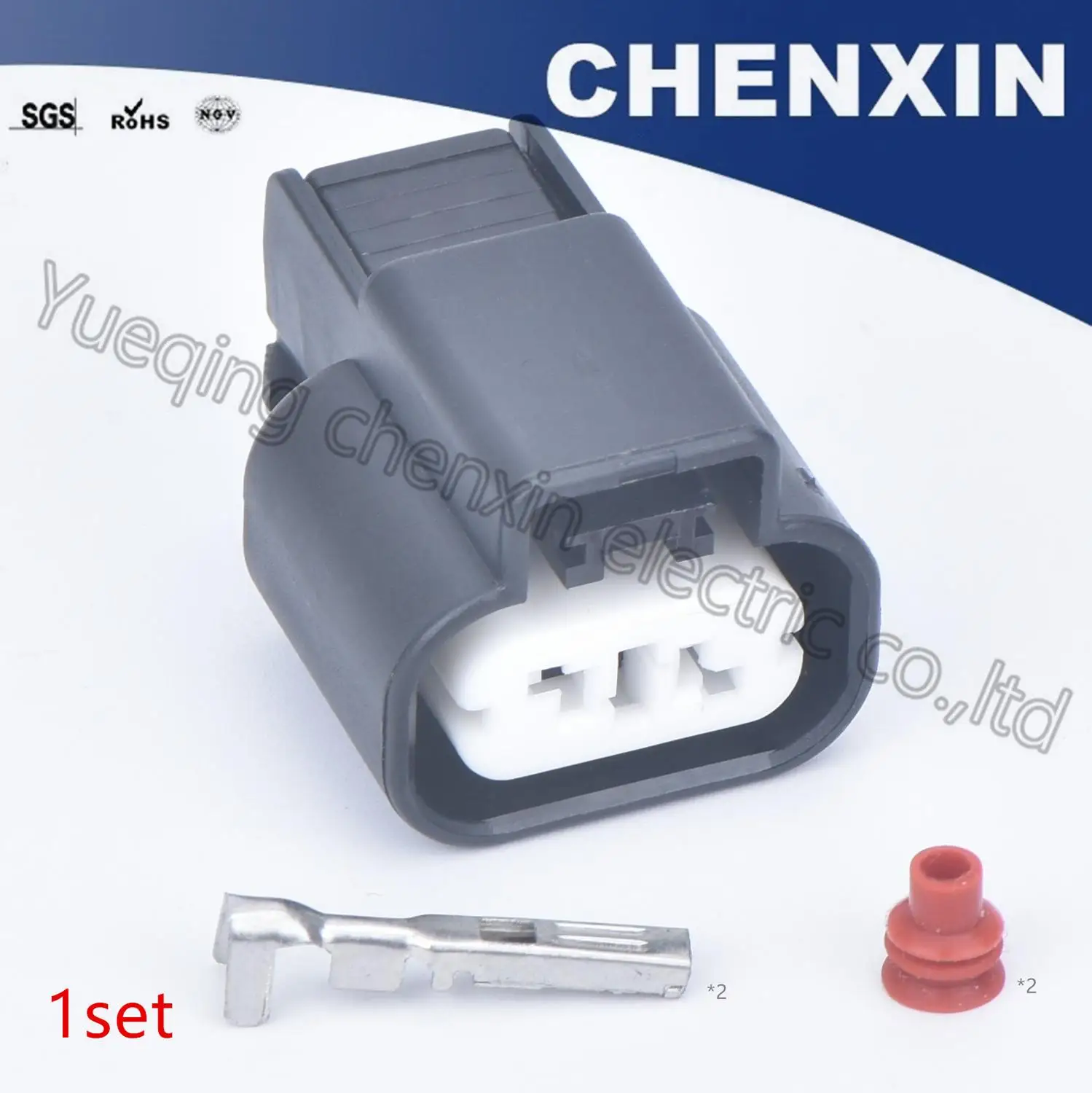 Черный 2 pin Герметичный водонепроницаемый авто разъем 3 женский автомобильный