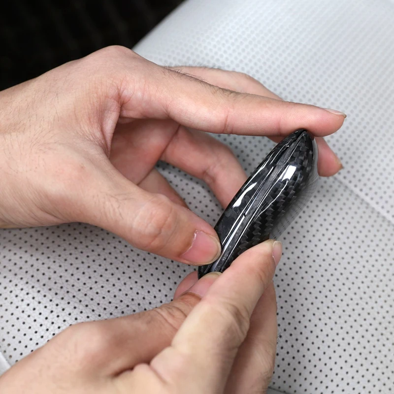 

Real Carbon Fiber Car Key Shell Cover Trim For Mercedes Benz W222 S Class E Class W213 C-Class W205 Glc X253